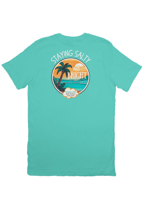 Salt and Light Retro Style Sun T Shirt Teal - Dorian Lynn