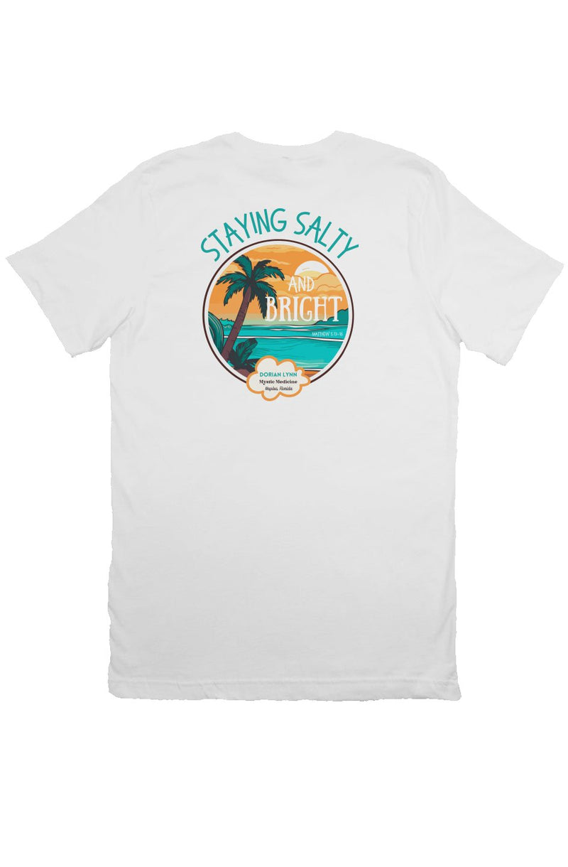 Salt and Light Retro Style Sun T Shirt White - Dorian Lynn